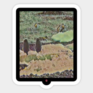 Antarctica Penguins Sticker